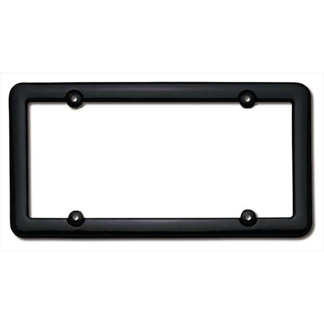 Nouveau License Plate Frame, Black Plastic
