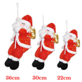 thumbnail image 2 of Decoración navideña de Papá Noel, oficina en casa, escalada en cuerda, adorno colgante, decoración de tela, 36 cm Inevent HA002093-03, 2 of 2