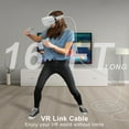 thumbnail image 4 of Enhanced 16FT Link Cable for Quest 2/1 - VR Headset Accessory with Adapter and Separate Charging Port - High-Speed USB 3.0 to USB-C for Fast PC Data Transfer and Gaming Charging, 4 of 8
