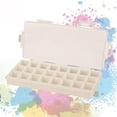 thumbnail image 1 of Estuche para paletas de acuarela con tapa para artistas. Caja de pintura con 24 compartimentos para pinturas acrílicas y al óleo. Pigmentos a base de, 1 of 8