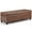 Umber Brown, variant on Trent Home 48" W Rectangle Storage Ottoman Bench in Stone Gray Faux Leather