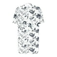 thumbnail image 4 of Women's Pajama Set Under $10 Short Sleeve And Shorts Casual Loose Printing Round Neck Short Sleeved Shorts Pajamas Suit, 4 of 5