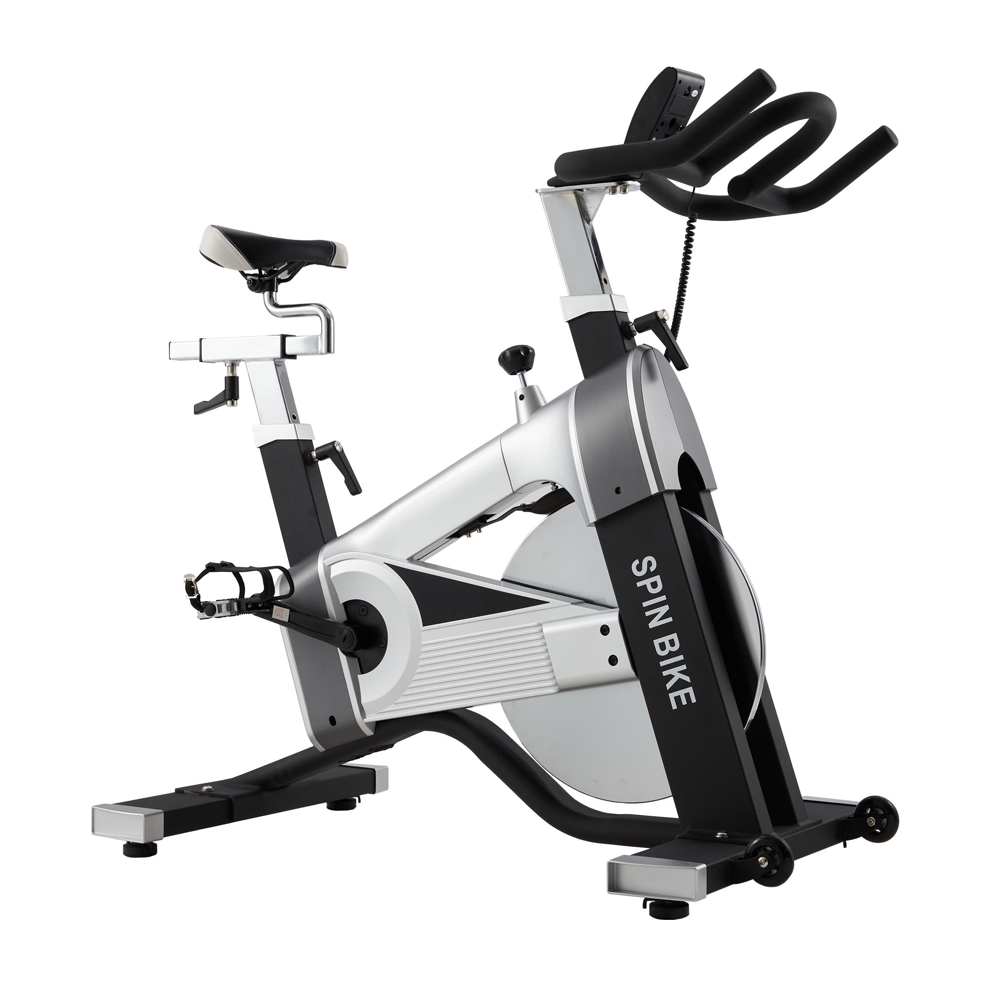Magnetic Exercise Bike Indoor Cycling Bike for Home Cardio Workout Stationary Bike Heavy-Duty Flywheel Quiet Belt Drive