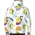 thumbnail image 7 of Wukai Orange Green Avocado Print Men Hoodies Fleece Sweatshirts Long Sleeve Sweaters Pullover Fall Outfits Winter Clothes-XX-Large, 7 of 7