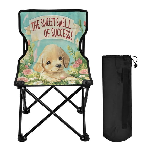 YAZAOO Camping Chairs Modern Puppy’s Blossom Pattern Folding chair
