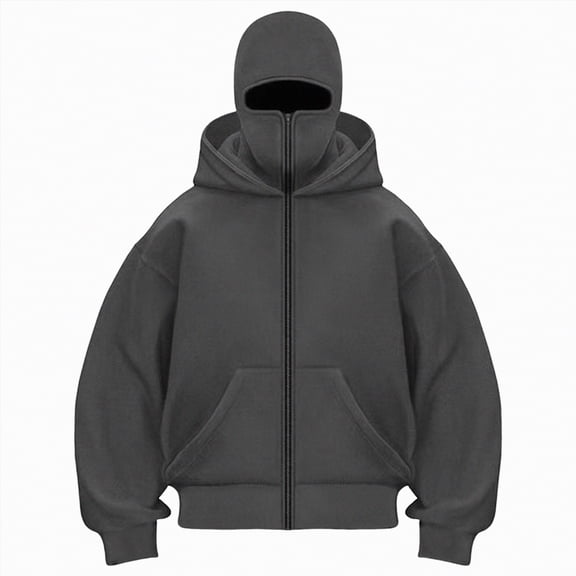 Godom Women Hoodie Winter Double Layer Hooded Sweatshirt with Zipper, Fleece-Lined Hip-Hop Hoodies