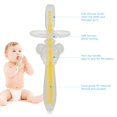 thumbnail image 3 of XYCCA Silicone Baby Safe Finger Toothbrush Set Soft Infant Safe Teeth Cleaner Massager-081901, 3 of 5
