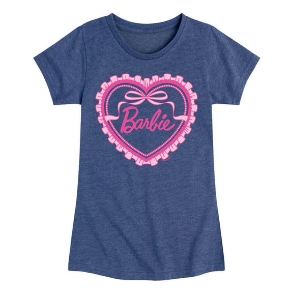 Barbie - Coquette Heart - Toddler And Youth Girls Fitted Short Sleeve Graphic T-Shirt