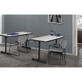 thumbnail image 2 of Regency Kobe 48 x 30 in. Steel T-Base Training Seminar Table- Maple, 2 of 4