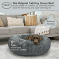 thumbnail image 4 of Best Friends by Sheri The Original Calming Donut Dog and Cat Bed in Shag Fur Gray, Large 36x36", 4 of 6