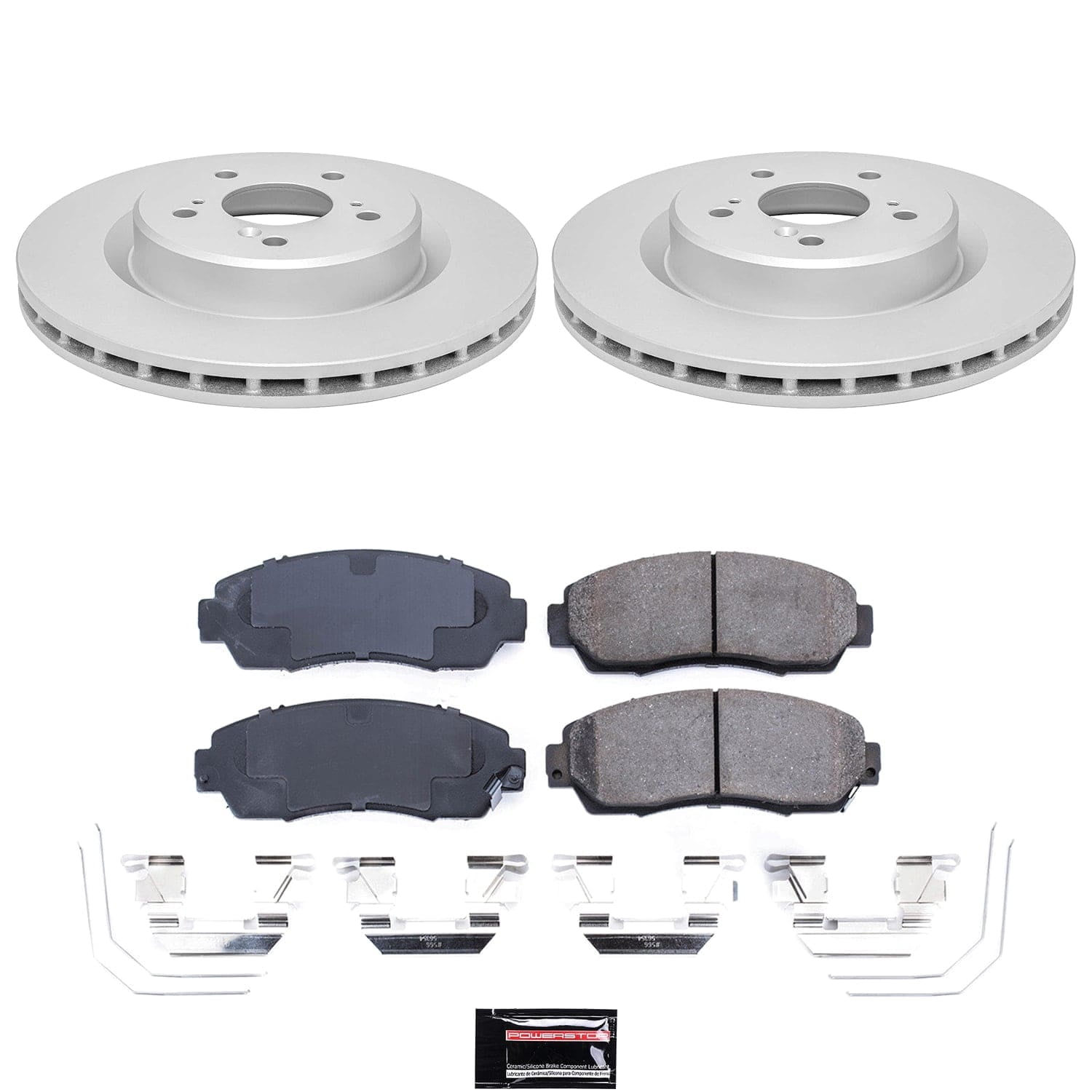 PowerStop Front Z17 Evolution Brake Pad and Coated Rotor Kit for Acura TLX 2021-25, CRK8930