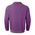 thumbnail image 4 of uikmnh Sweatshirts for Men Men's Washed Long Sleeve Hoodless Sweatshirt Relaxed Fit Drop Shoulder Casual Pullover Top Comfortable Breathable Soft Fabric Size:L, 4 of 7