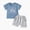 Blue, variant on Kaprioy Toddler Baby Boy Clothes Toddler Summer Outfit Short Sleeve Tractor Letter See Ya Later Excavator Print T-Shirt Tee Tops + Shorts 6 12 18 24 Months 2T 3T Clothing Set Baby Boys' Shorts Sets
