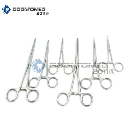 Ideal Electronics Odontomed2011® Ultimate Hemostat Set, 6 Piece Ideal For Hobby Tools, Electronics, Fishing And Taxidermy Odm ()