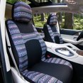 thumbnail image 3 of TLH Lavender Mesa57 Southwestern Print Car Seat Covers in Flat Cloth, Universal Fit for most Cars, Trucks, SUVs or Vans, 3 of 6