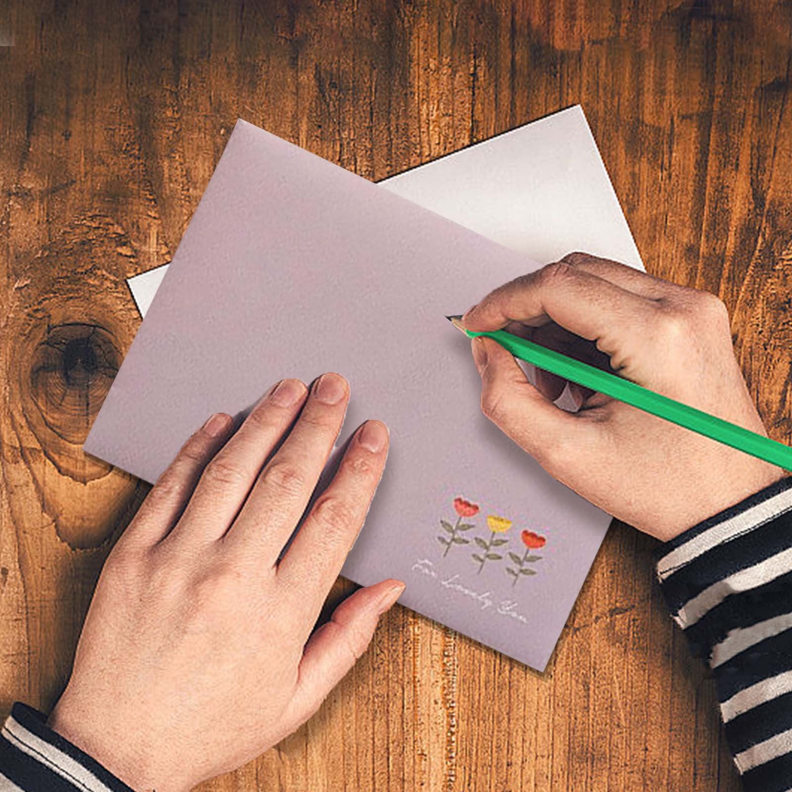 Lksixu Stationary Paper with Envelopes, 40 Sheets Letter Writing Paper with 20 Matching Envelopes and Stickers, 150GSM Heavy Weight Floral Style Stationary Writing Paper Cute Greeting Paper(7"x10")
