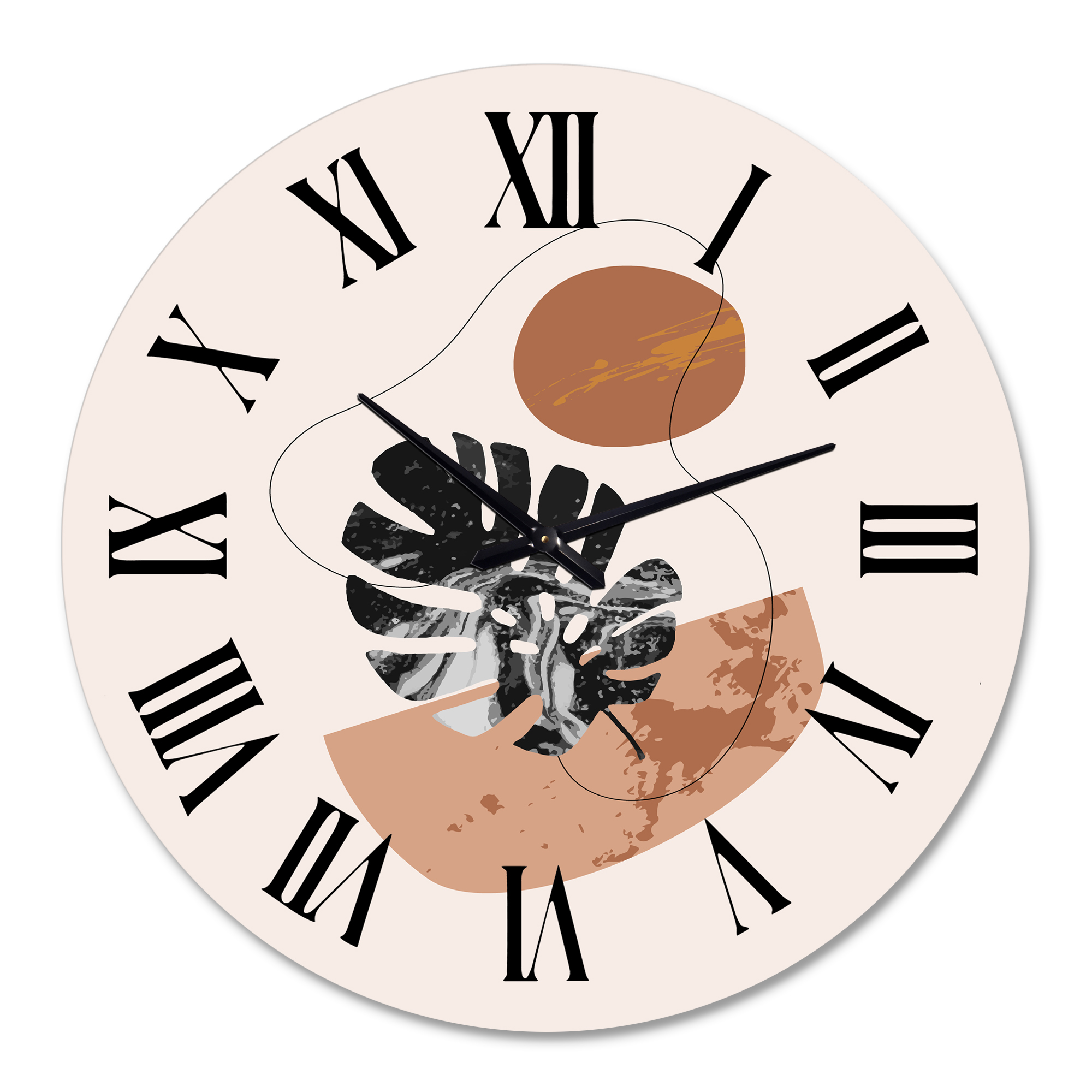 Designart 1 in Modern,Contemporary Wall Clock