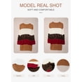 thumbnail image 2 of Asyoly Women Winter Knit Sweater Mini Dress Color Block Sweater Jumper Dress, 2 of 7