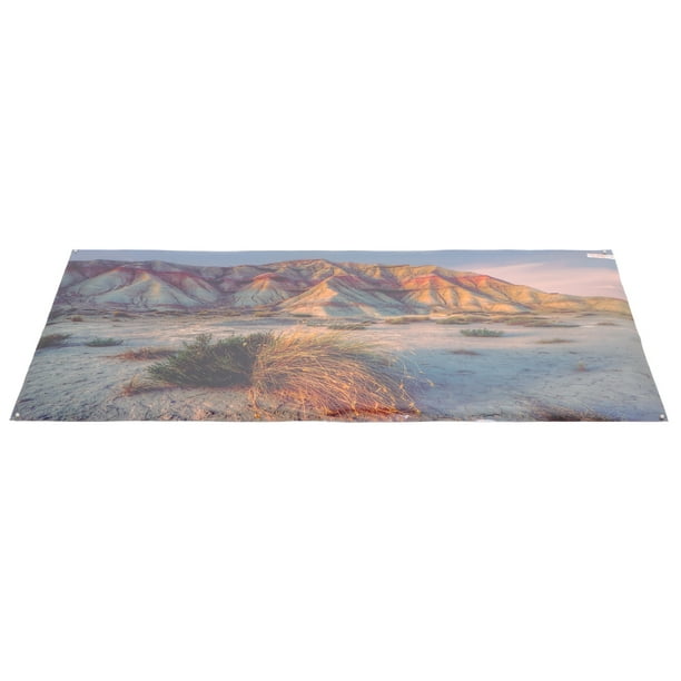 Póster De Acuario Con Patrón De Desierto De Montaña, Autoadhesivo, 3D, PVC, Decoración De Fondo Para Pecera