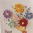 thumbnail image 3 of nvzhuang Valentine’s Day Greeting Card, Funny Woven Flower Heart Mothers Day Card Present, 3 of 5