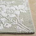 thumbnail image 3 of SAFAVIEH Glamour Declan Floral Runner Rug, Sage/Ivory, 2'3" x 8', 3 of 10