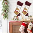 thumbnail image 4 of Large Christmas Stocking, Cute Animal Hanging Stocking with Knitted Cuff, 1 Piece Xmas Stocking, Holiday Christmas Tree Fireplace Decor, Style F, for Festive Season, 4 of 6