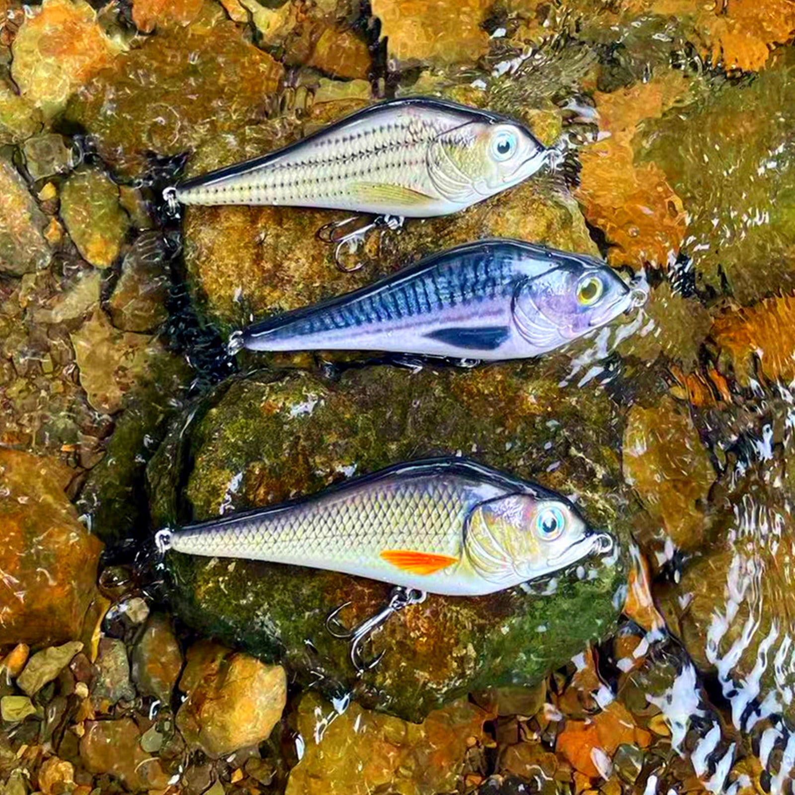 Fishing Lure Bait Swimbait Jerkbait 4.1inch 6inch Minow Fishhook Crankbait Muskie Bass Trout Lure  Fishing Tackle