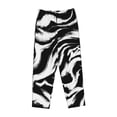 thumbnail image 6 of Uemuo Leopard And Zebra 2 Pattern Women's Wide Leg Palazzo Lounge Pants with Pockets Light Weight Loose Comfy Casual Pajama Pants-Large, 6 of 9