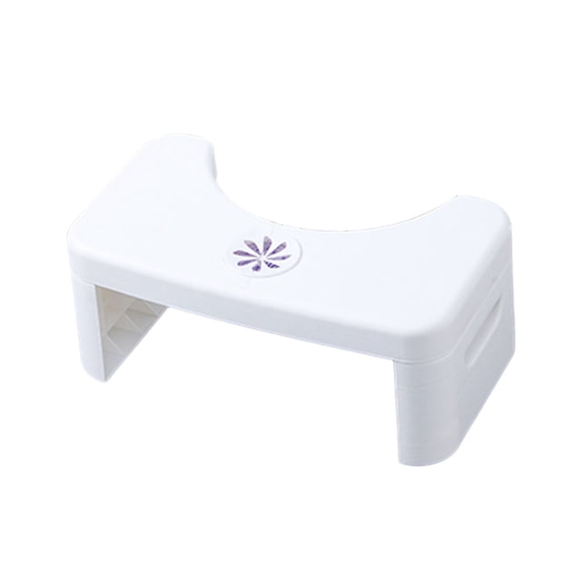 Wosthever Taburete en cuclillas engrosado | Comodidad mejorada para una mejor salud en el baño Taburete para inodoro Reposapiés Sensación de Hardware blanco