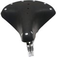 thumbnail image 3 of Asiento de cuero duradero para bicicleta, asiento de cuero de vaca Vintage para ciclismo con resortes, asiento de cuero negro, asiento cómodo con resorte, 3 of 5