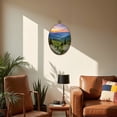 thumbnail image 5 of Canvas Wall Art Scenic Blue Ridge Parkway Appalachians Smoky Mountains Spring Modern Oval Framed Canvas Prints Vintage Wall Hanging Decor for Home Decorations 8.6"x11.4", 5 of 7