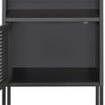 thumbnail image 3 of Home Square 2 Piece Metal Nightstand Set with USB Port in Gray, 3 of 11