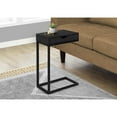 thumbnail image 5 of Accent Table C-shaped End Side Snack Living Room Bedroom Metal Black, 5 of 5