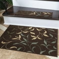 thumbnail image 1 of Ottomanson Ottohome Collection Non-Slip Rubberback Leaves Design Indoor Rug/ Mat, 1 of 5