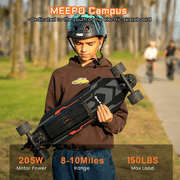 MEEPO Campus Spark 26.7 Electric Skateboard with Wireless Remote, Compact 7-Ply Maple E-Skateboard, Up to 16 MPH, 8–10 Mile Range, 4 Ride Modes, Smooth Brake, for Teen Riders & Beginners