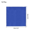 thumbnail image 2 of Unique Bargains 12pcs Blue Satin Table Napkins Polyester Square Bright Table Napkin for Event Wedding Party Table Decoration,20×20 Inch, 2 of 6