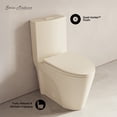thumbnail image 2 of St. Tropez One-Piece 12" Rough-in 1.1/1.6 GPF Dual Flush Elongated ADA Toilet in Matte Bisque, 2 of 10