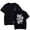 Black, variant on Summer Omori Newo Logo Printed T-Shirt Classic Crew Neck Unisex Casual Streetwear Top,Large,Black