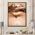 thumbnail image 2 of Lipstick and Makeup On The Face Of A Beautiful Model 30 in x 40 in Framed Painting Canvas Art Print, by Designart, 2 of 5