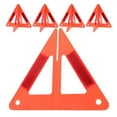 thumbnail image 1 of WEUVEB 5Pcs Reflective Triangle Warning Sign for Car Emergency Safety Portable Foldable Red Roadside Triangles, 1 of 8