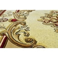 thumbnail image 4 of Glamour Hand Carved Thick Plush Pile Boho Traditional Oriental Floral Area Rug Carpet For Living Room Bedroom (Beige, 2' 6" x 3' 9" Doormat), 4 of 23