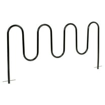 Global Industrial Wave Bike Rack, Black, Below Ground Mount, 9-Bike
