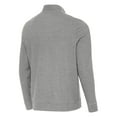 thumbnail image 3 of Men's Antigua Heather Gray Philadelphia Eagles Super Bowl LIX Champions Subtle Quarter-Zip Pullover Top, 3 of 3
