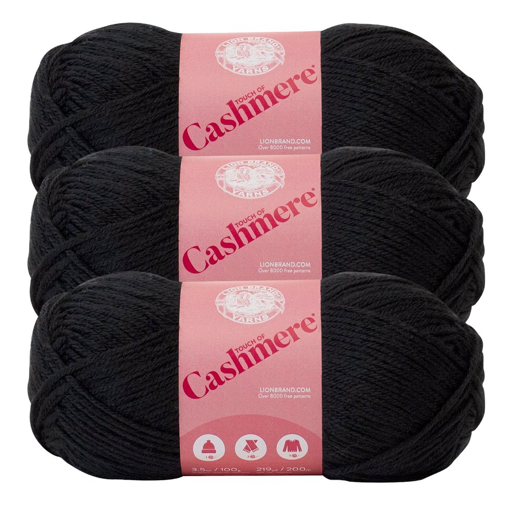 Lion Brand Yarn Touch of Cashmere Carbon Touch of Luxe Collection