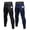 Black-Deep Blue, variant on Compression Pants Men Running Tights Leggings with Pockets Athletic Workout Gym Pants 2 Pack Black,L