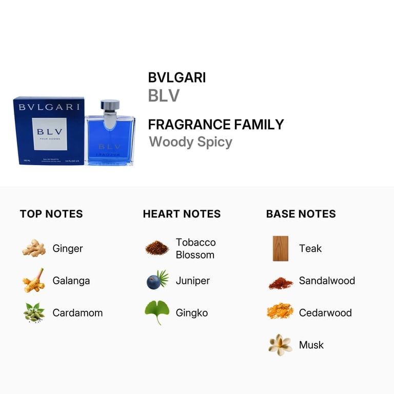 Bvlgari, Blv by Bvlgari Men, 3.4 oz EDT Spray, for Adult Male