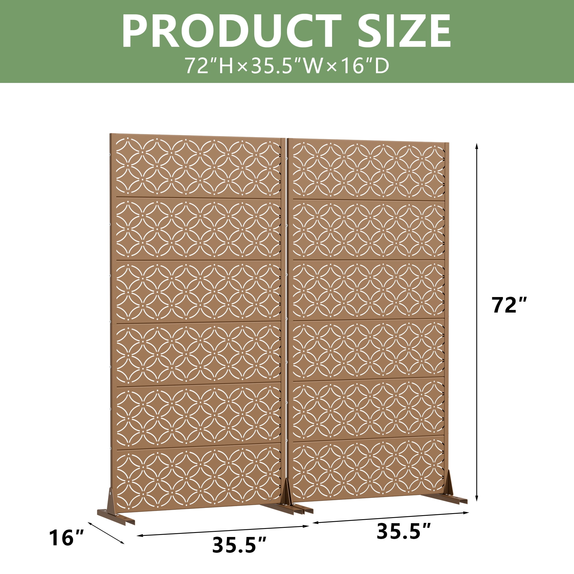 Privacy Metal Screen Fence Panel