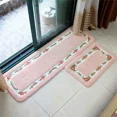 thumbnail image 3 of Granjero Gordo Elegante alfombra de baño con diseño de rosas, alfombra de baño, alfombra de bienvenida para cocina, suave, antideslizante, absorbente, ovalada, verde, 16 x 24 pulgadas, 3 of 4