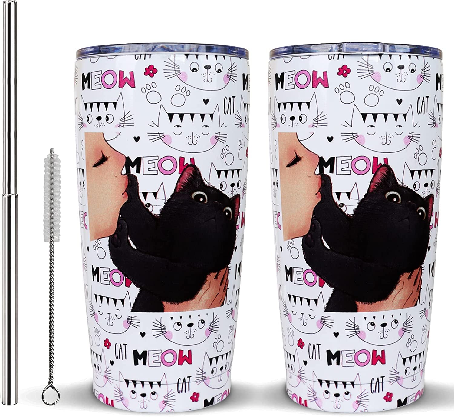 Genetically Engineered Catgirls for Domestic Ownership! (Black) Coffee  Travel Mug Cup Stainl Steel Vacuum Insulated Tumbler 13.5 Oz :  : Home & Kitchen