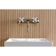 thumbnail image 4 of Kingston Brass KS2118PX Kingston Double-Handle 2-Hole Wall Mount Bathroom Faucet in Brushed Nickel, 4 of 8
